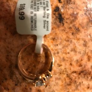 Blue Topaz & Dia accent Gold